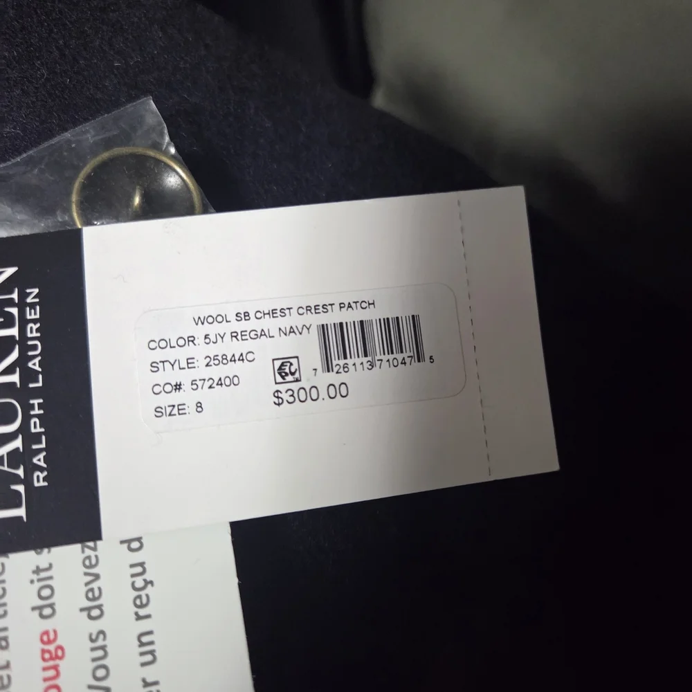 NWT - Lauren Ralph Lauren Women's Wool Blended Logo Patch Coat - US 8/M - Picture 16 of 16